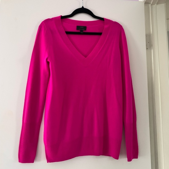 J. Crew Pink Italian Cashmere Sweater Small - Picture 1 of 4